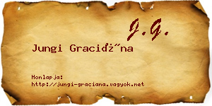Jungi Graciána névjegykártya